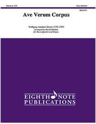 Ave Verum Corpus, K. 618 Brass Quintet and Organ cover